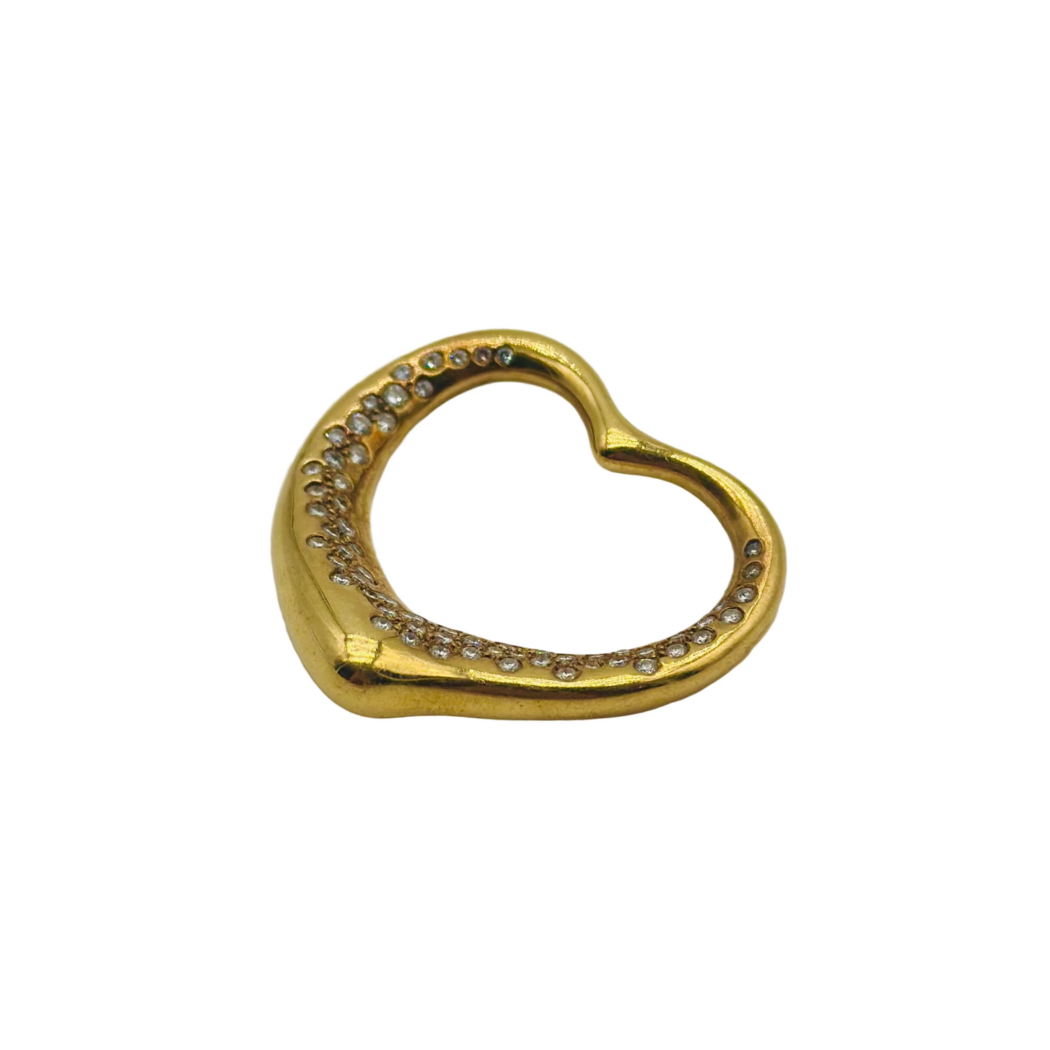 Pendentif  Coeur TIFFANY & CO en or jaune et diamants