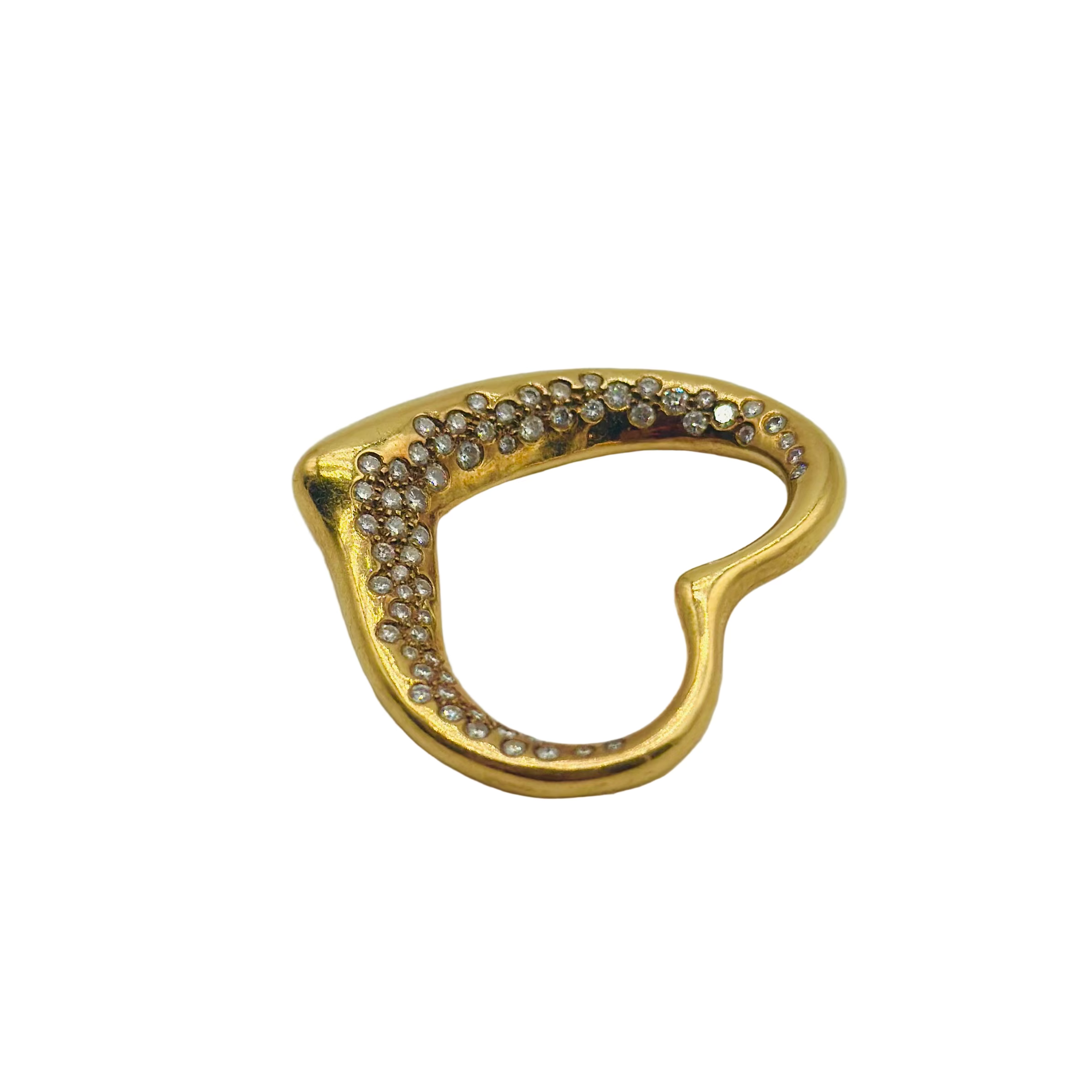 Pendentif  Coeur TIFFANY & CO en or jaune et diamants