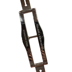 Montre BAUME ET MERCIER en acier, cuir et quartz