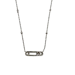 Collier Pendentif MESSIKA Move en or blanc et diamants