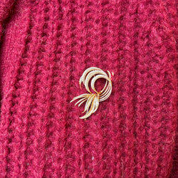 Broche gerbe de plumes