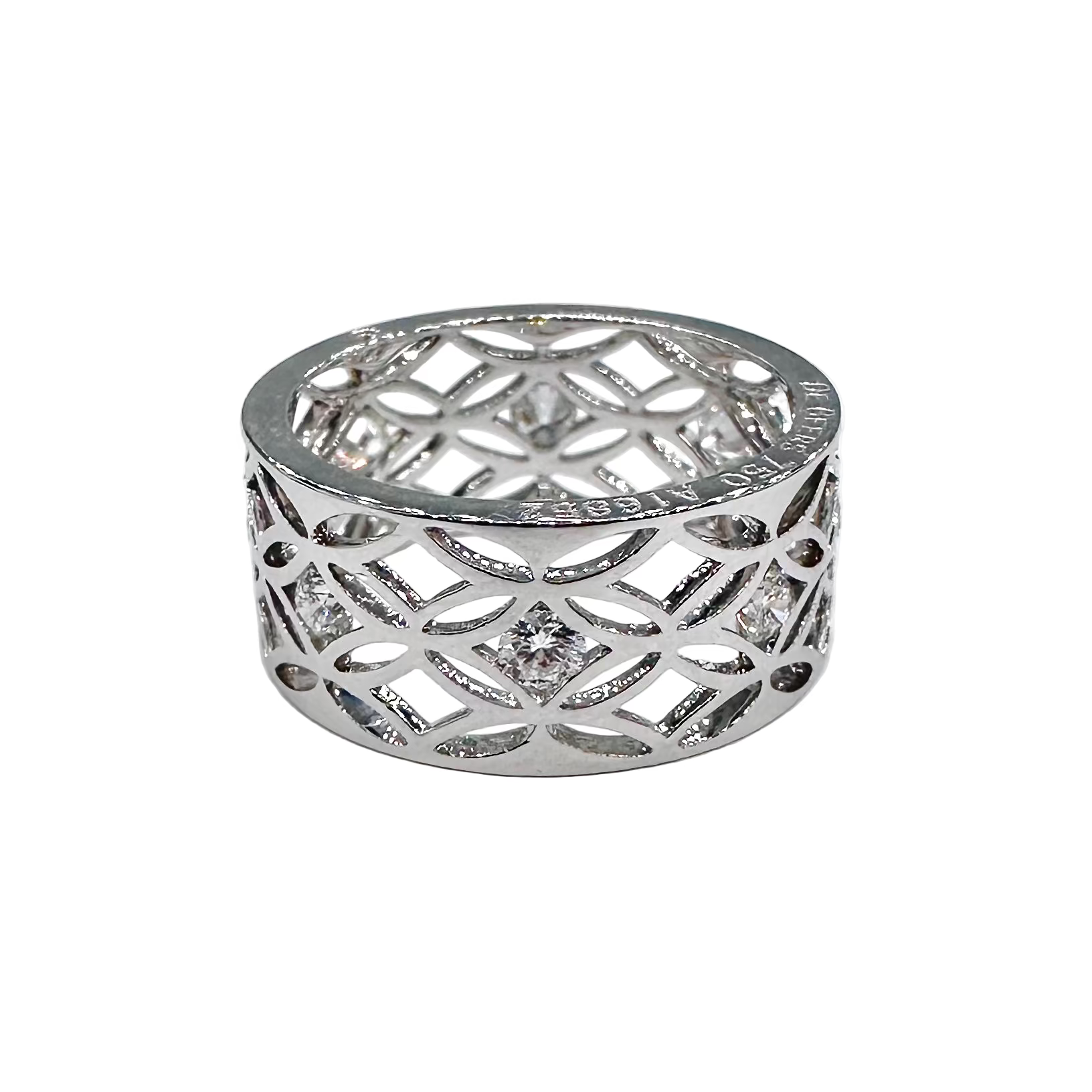 Bague Bandeau DE BEERS Radiance en or blanc et diamants