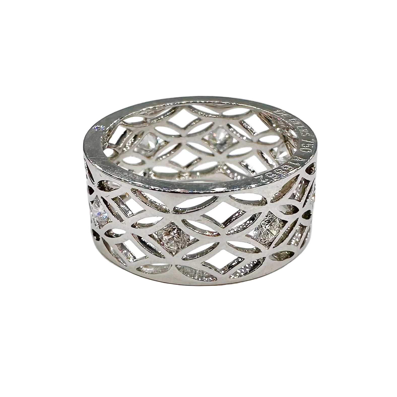 Bague Bandeau DE BEERS Radiance en or blanc et diamants