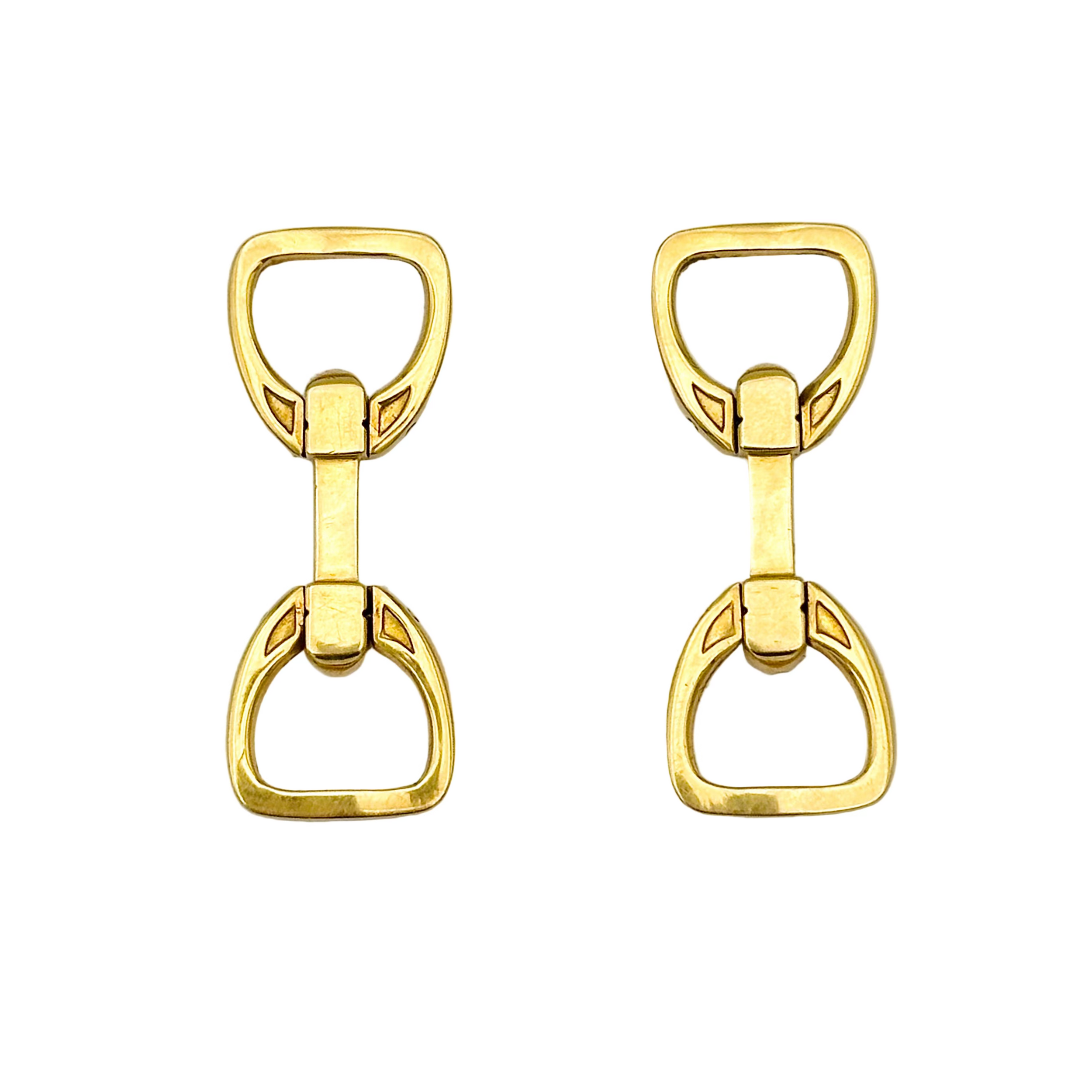 Boutons de manchette - Cheval et fer à cheval Argent Zwart Boutons de manchette - Cheval et fer à cheval Argent Zwart