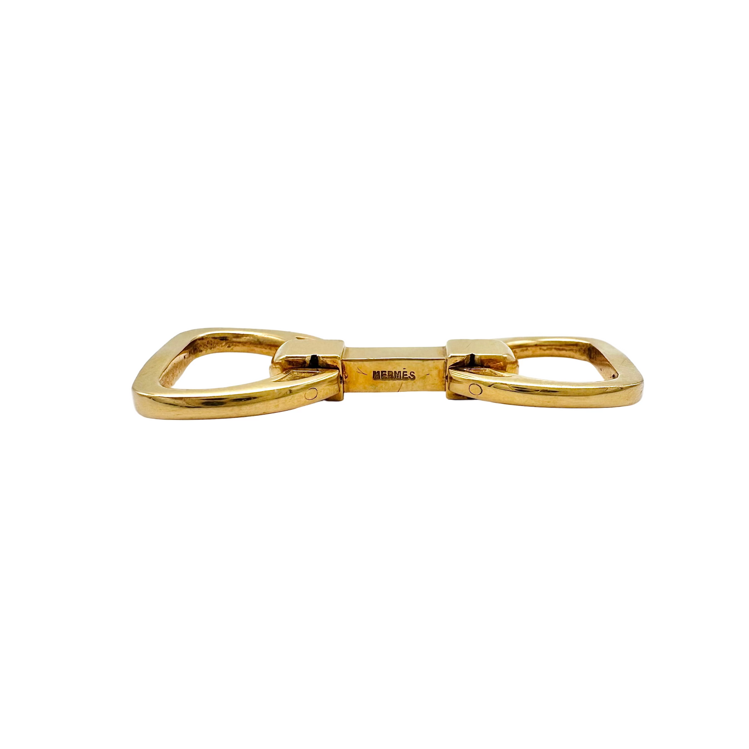 HERMÈS "Stirrup" cufflinks in yellow gold