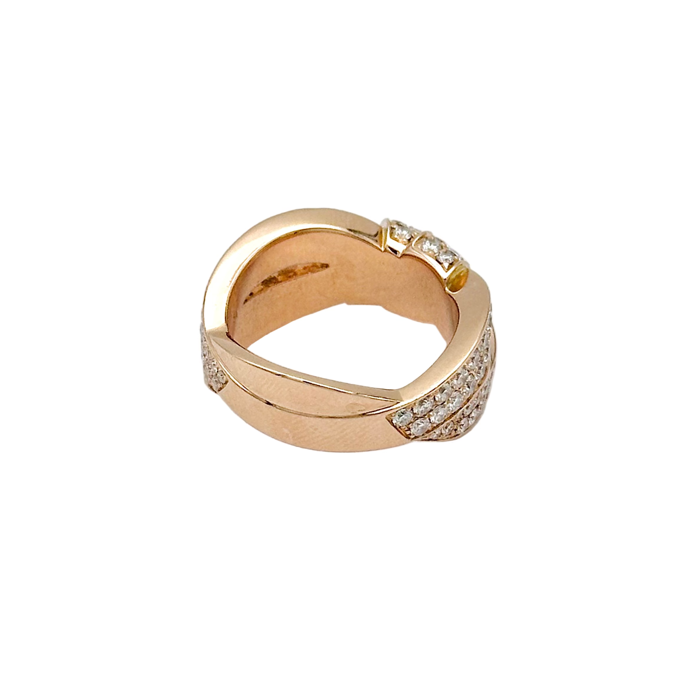Bague Jarretière CHAUMET Liens Séduction en or rose et diamants