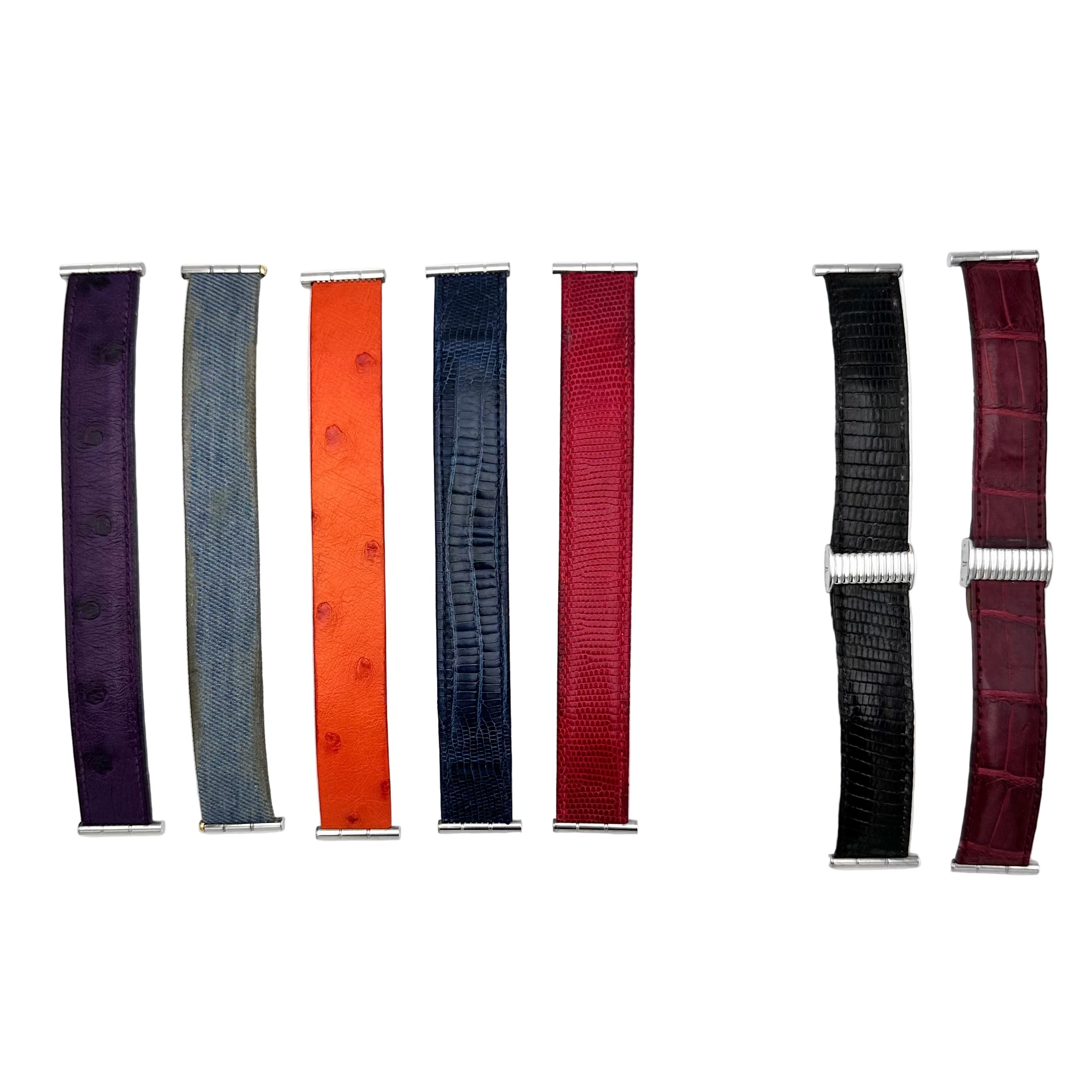 Montre BOUCHERON Reflet en acier et cuir interchangeable