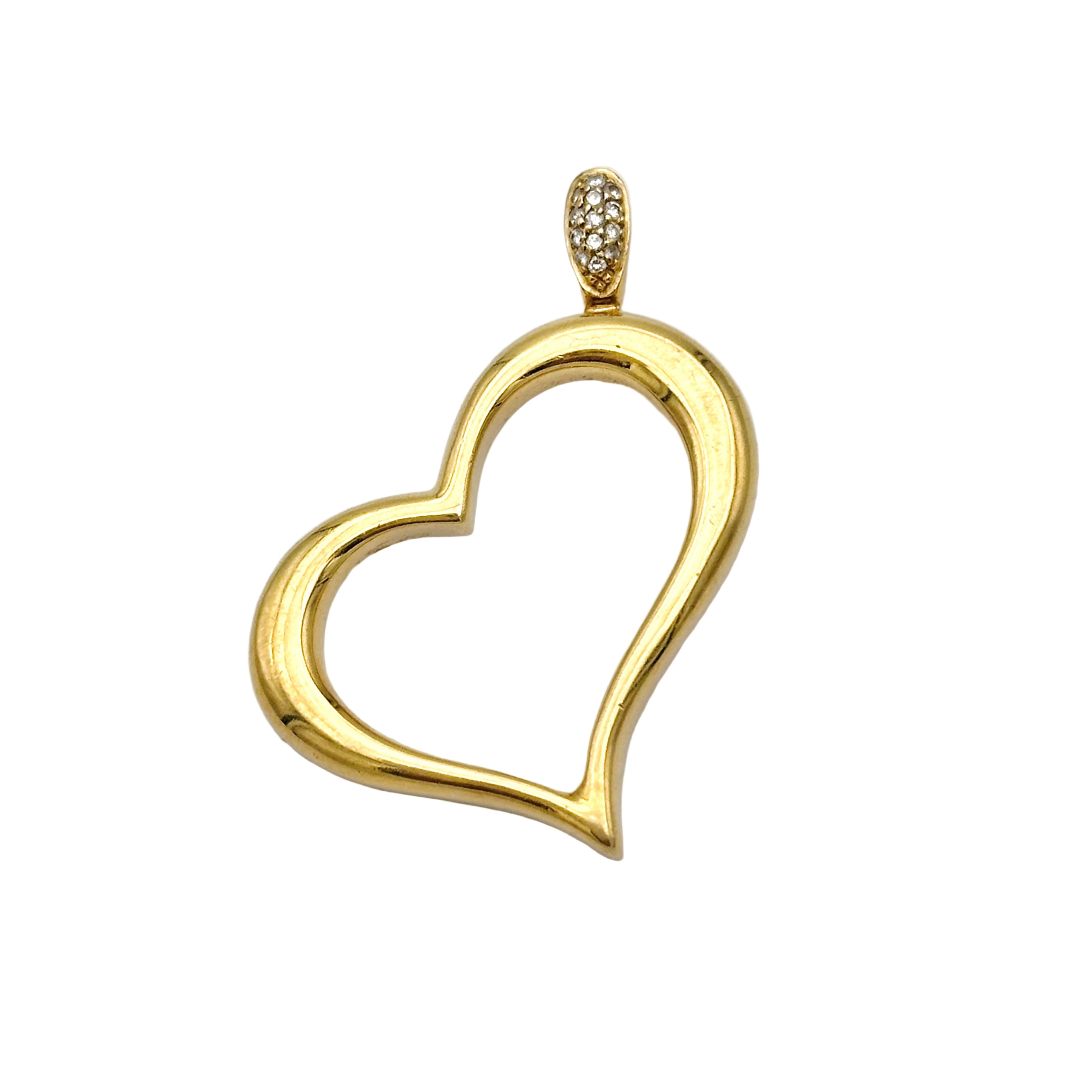 Pendentif PIAGET Coeur en or jaune et diamants
