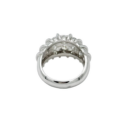 Bague Jonc en or blanc et diamants