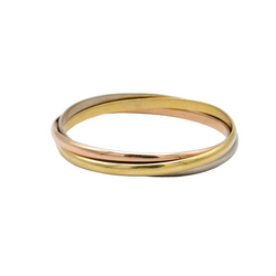Bracelet Jonc CARTIER Trinity MM en or jaune, or blanc, or rose