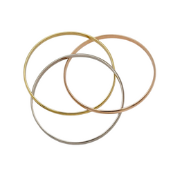 Bracelet Jonc CARTIER Trinity MM en or jaune, or blanc, or rose