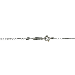 Collier Pendentif TIFFANY & CO. en or blanc, perle grise et diamants
