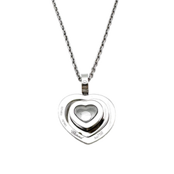 Collier Pendentif CHOPARD Happy Diamonds en or blanc et diamants