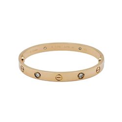 Bracelet Jonc CARTIER Love en or rose et diamants