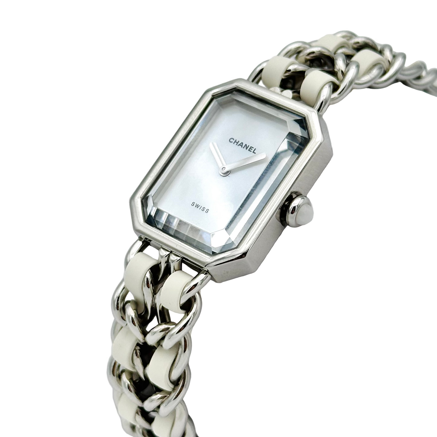 Montre CHANEL Première XL en acier et nacre