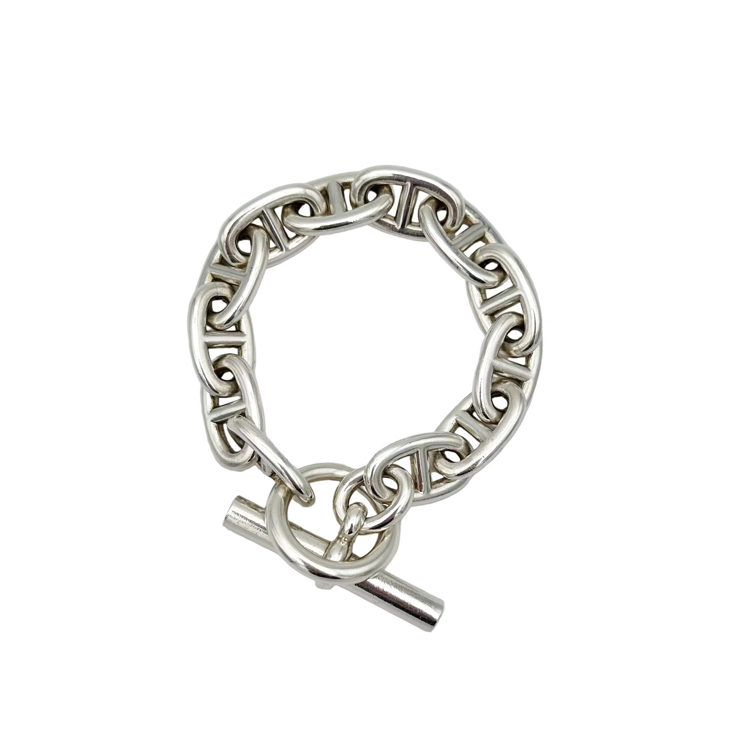 Bracelet Maille marine HERMÈS Chaine d'ancre en argent