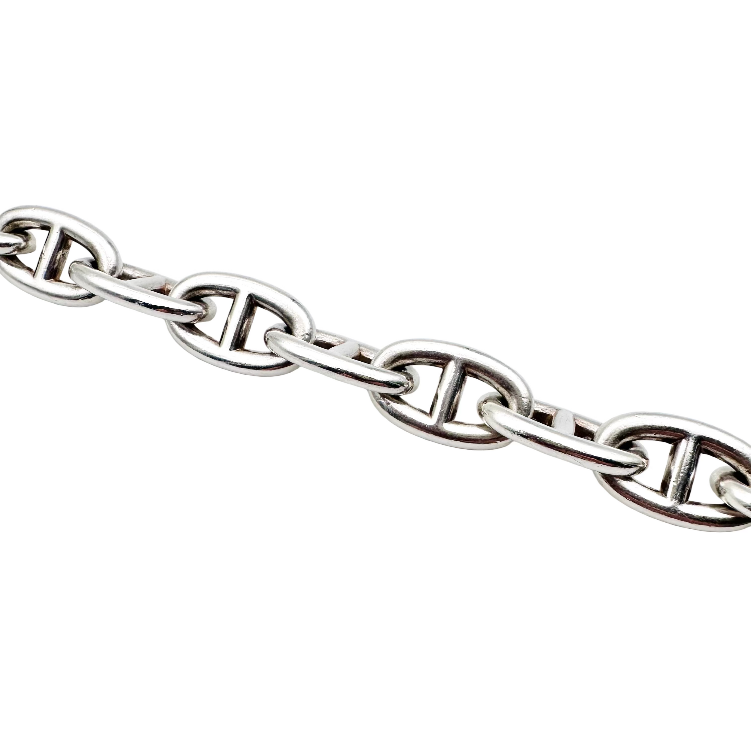 Bracelet Maille HERMES Chaîne d'ancre en argent
