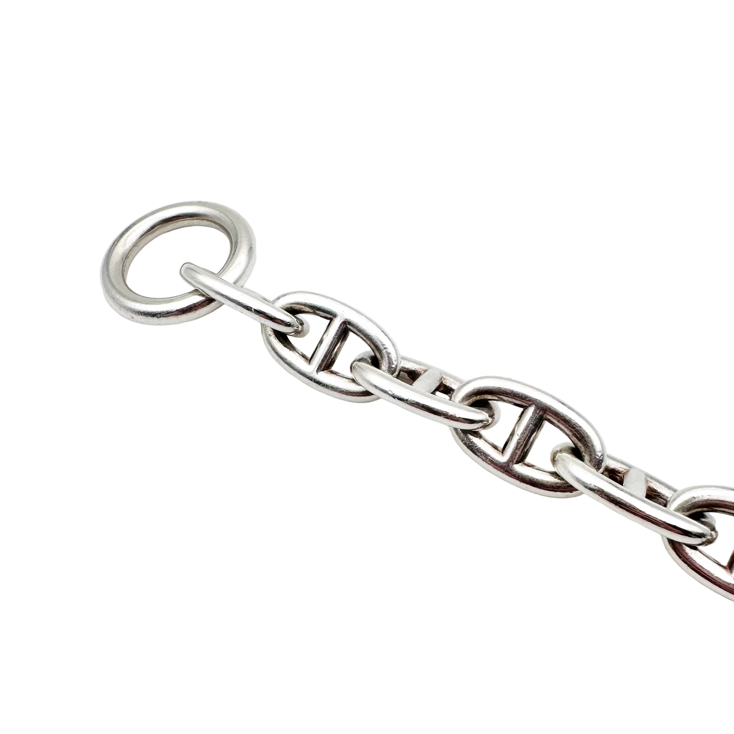Bracelet Maille HERMES Chaîne d'ancre en argent