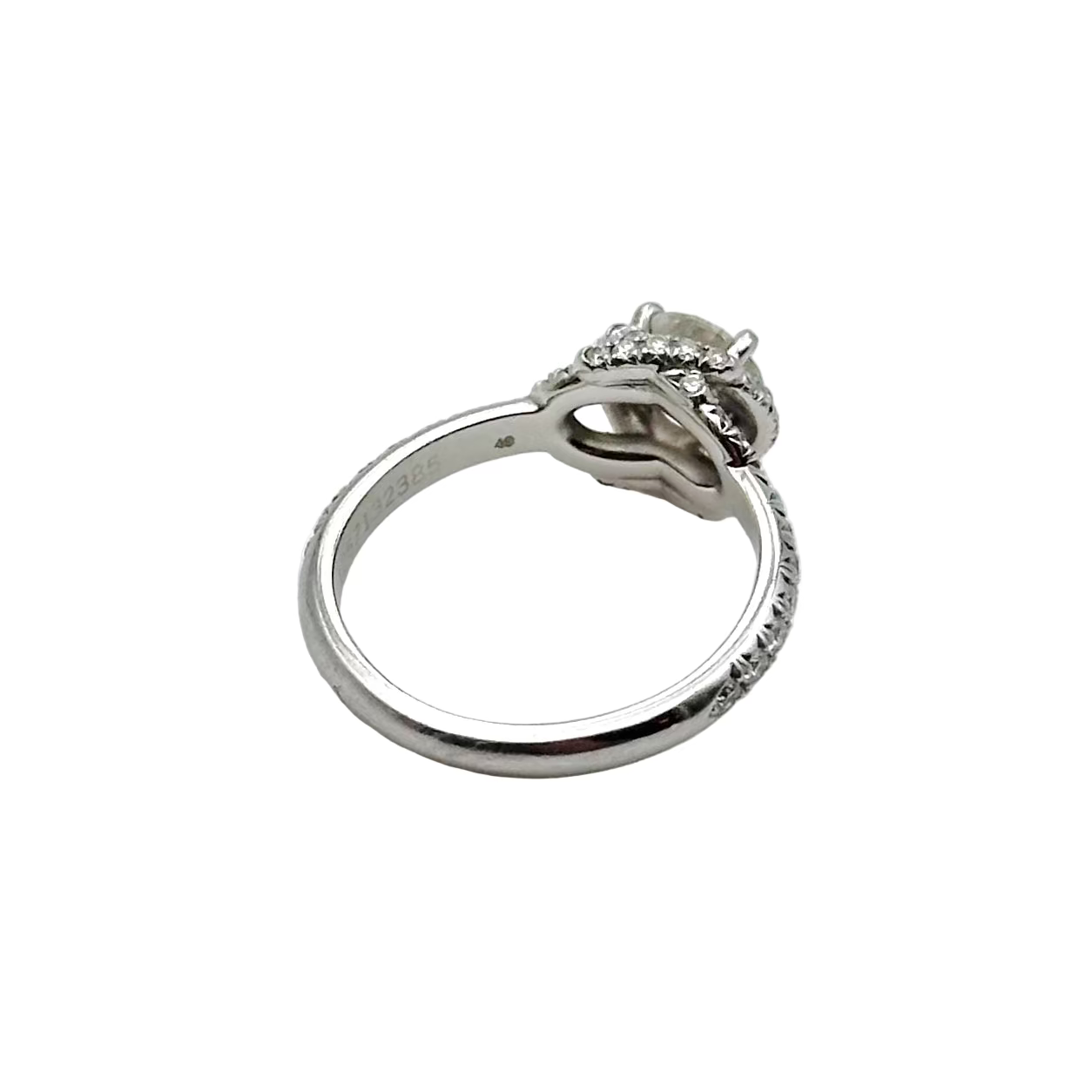 Bague CHAUMET Liens d'amour en platine et diamants