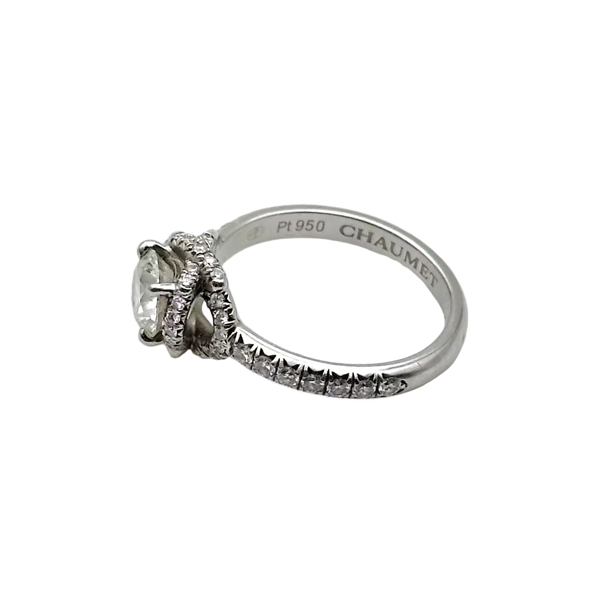 Bague CHAUMET "Liens d'amour" en platine et diamants