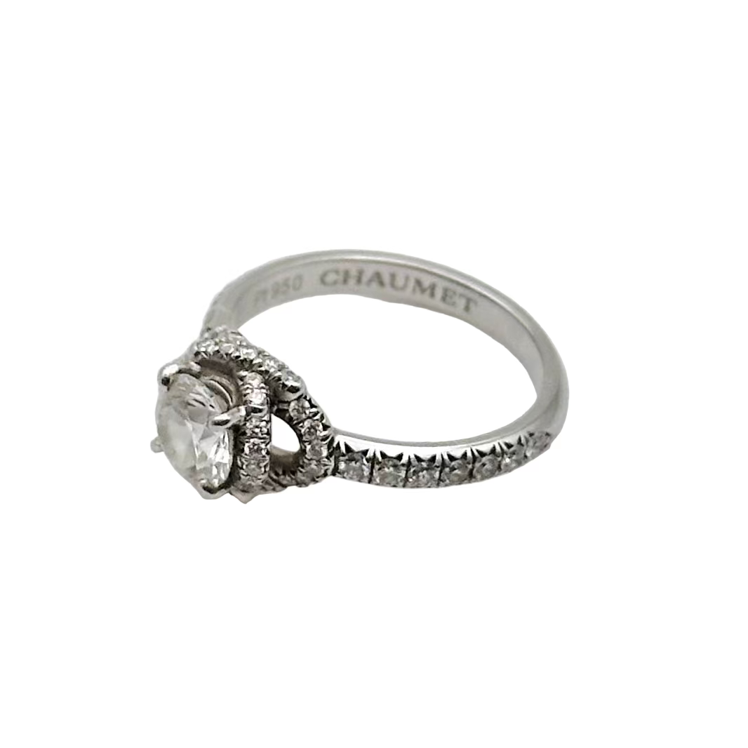 CHAUMET "Liens d'amour" Ring in platinum and diamonds