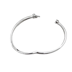 CHAUMET "Liens Séduction" bangle bracelet in white gold and diamonds