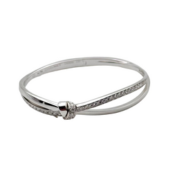 Bracelet Jonc CHAUMET Liens Séduction en or blanc et diamants