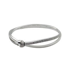 Bracelet Jonc CHAUMET Liens Séduction en or blanc et diamants