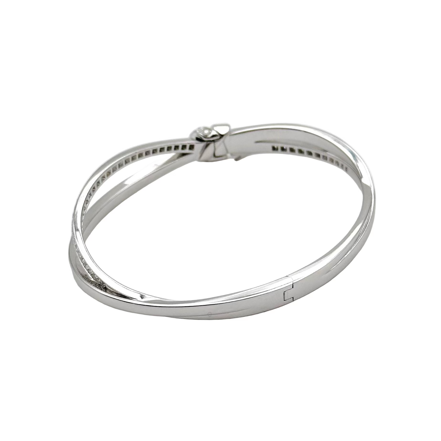 CHAUMET "Liens Séduction" Bangle in white gold and diamonds