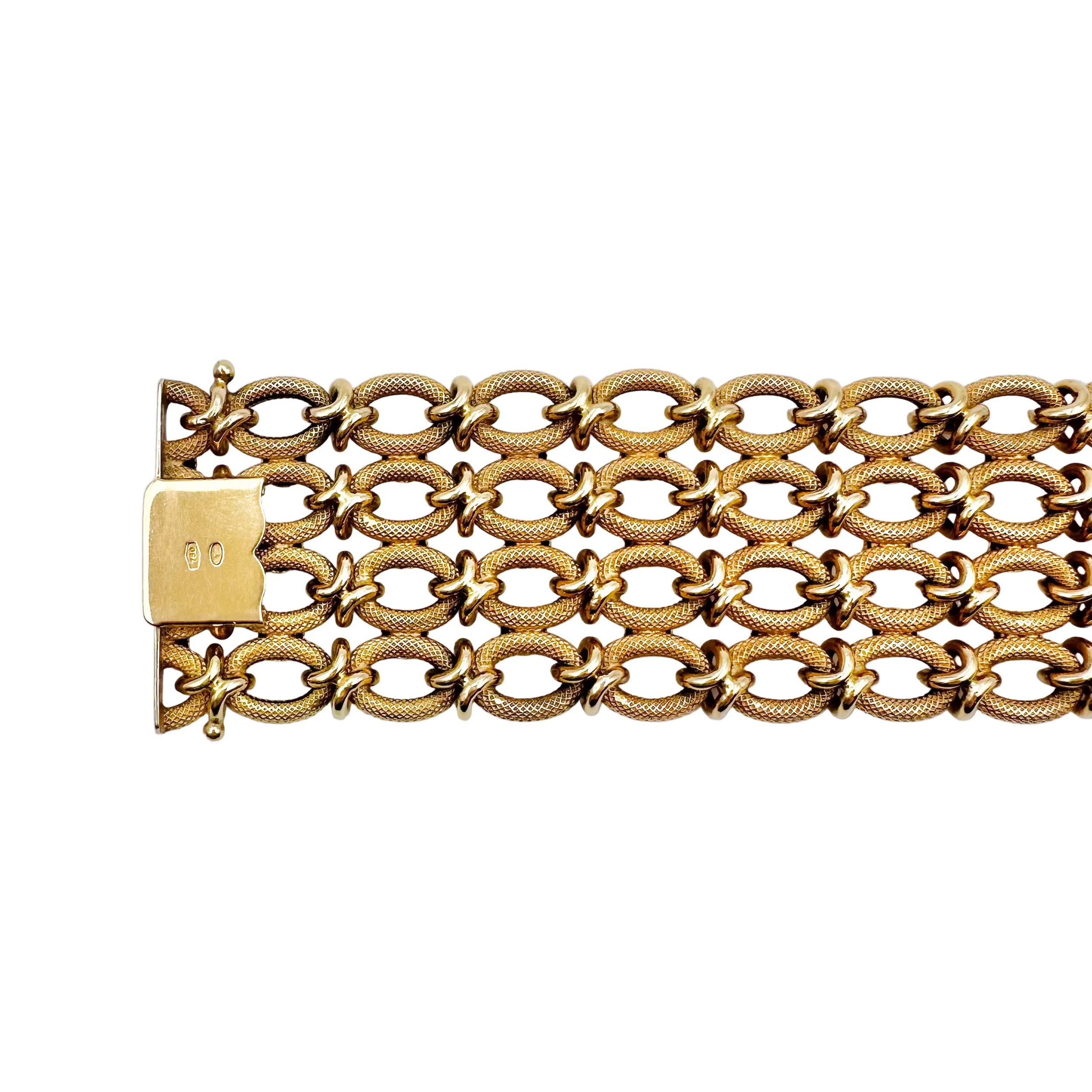 Bracelet Manchette en or jaune