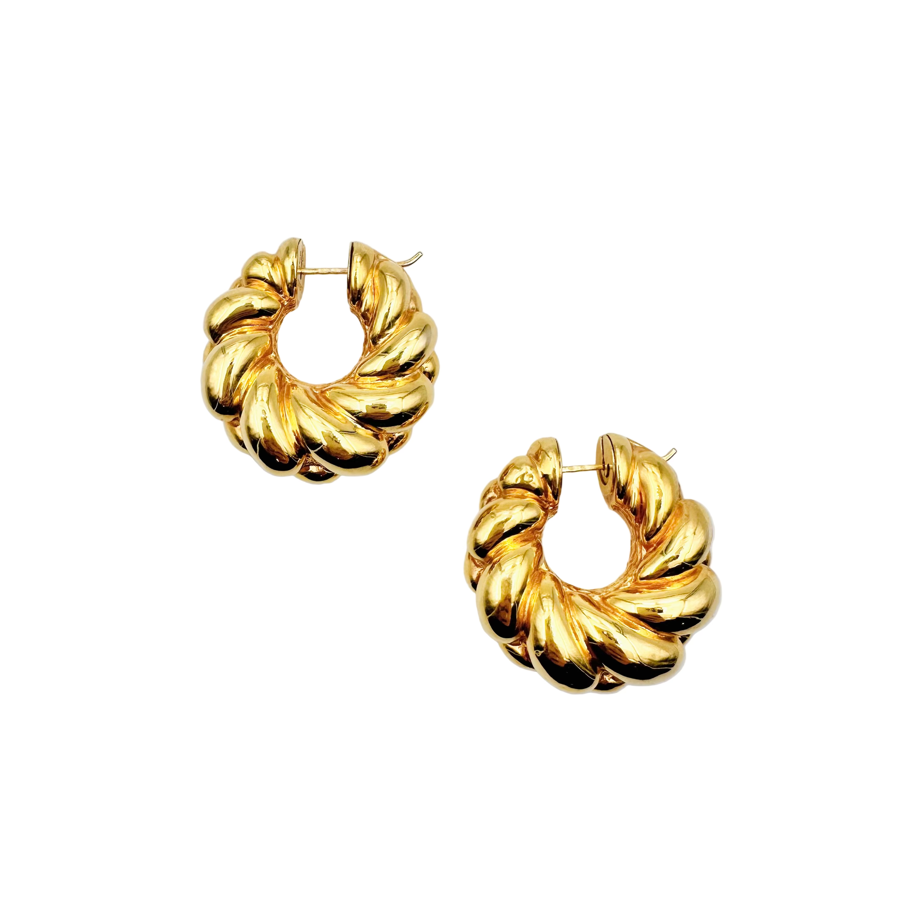 Boucles d'oreilles Créoles CHIMENTO en or jaune