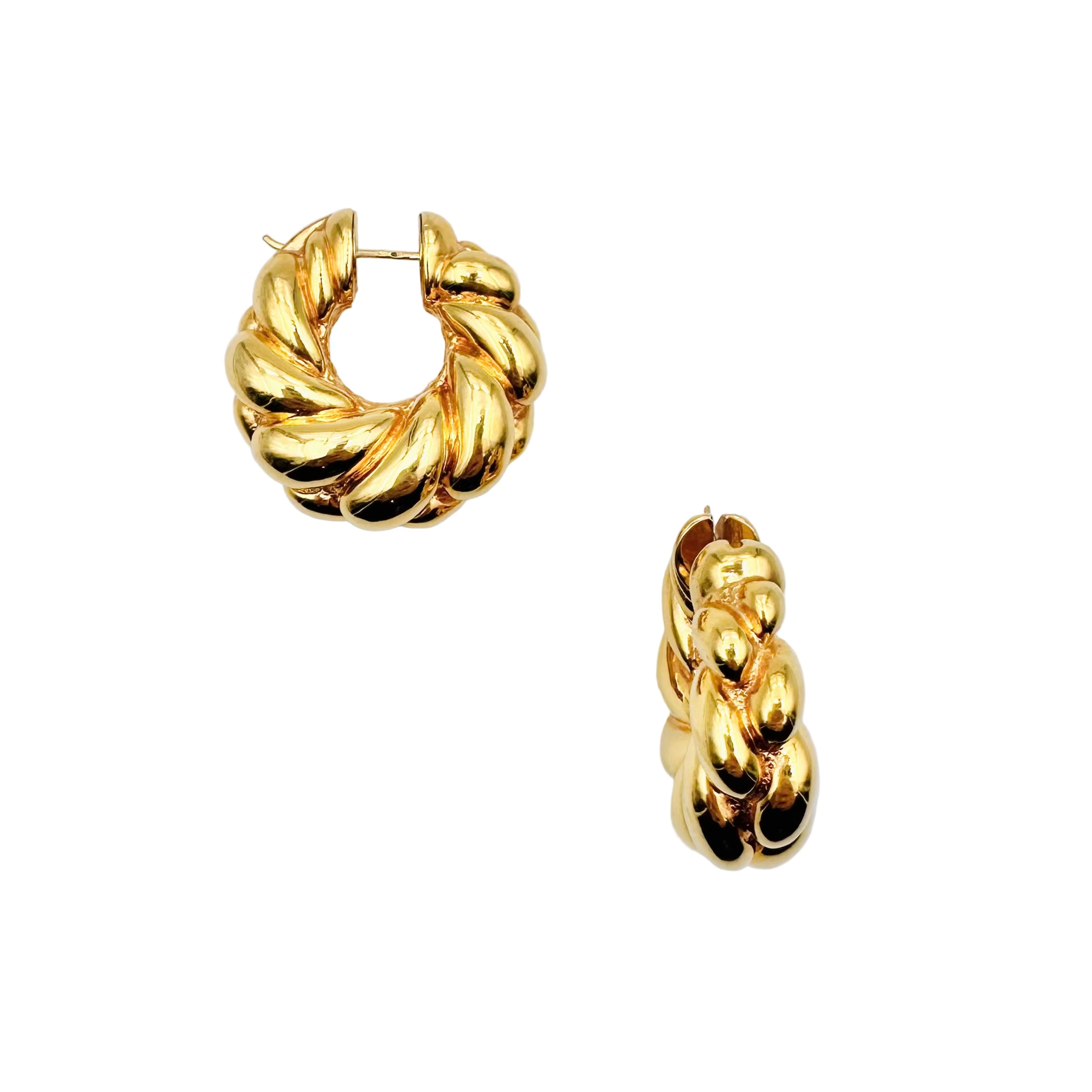 Boucles d'oreilles Créoles CHIMENTO en or jaune