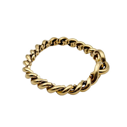 Bracelet Maille HERMÈS Torsade en or jaune