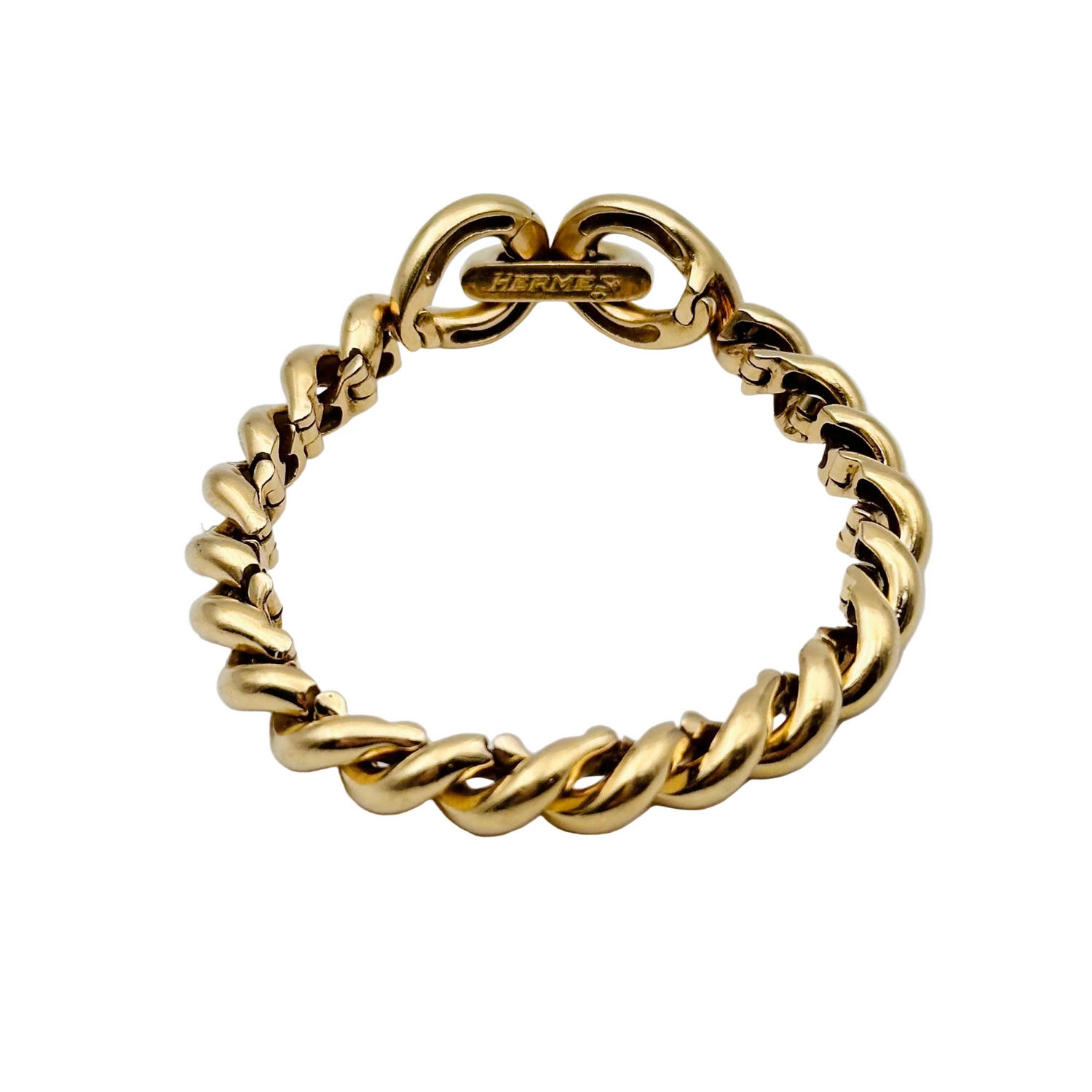 HERMÈS "Torsade" Mesh Bracelet in yellow gold