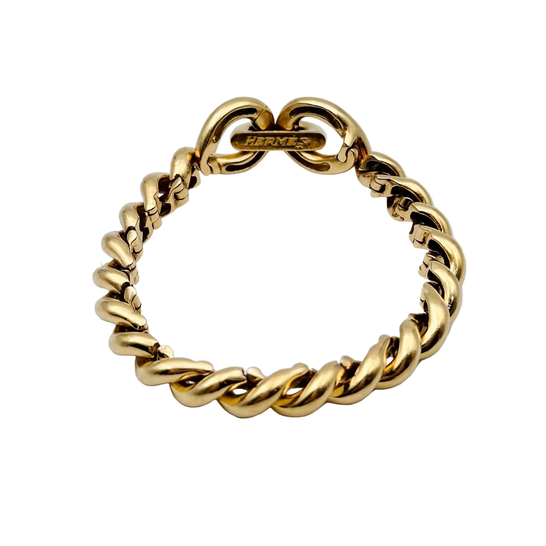 Bracelet Maille HERMÈS "Torsade" en or jaune