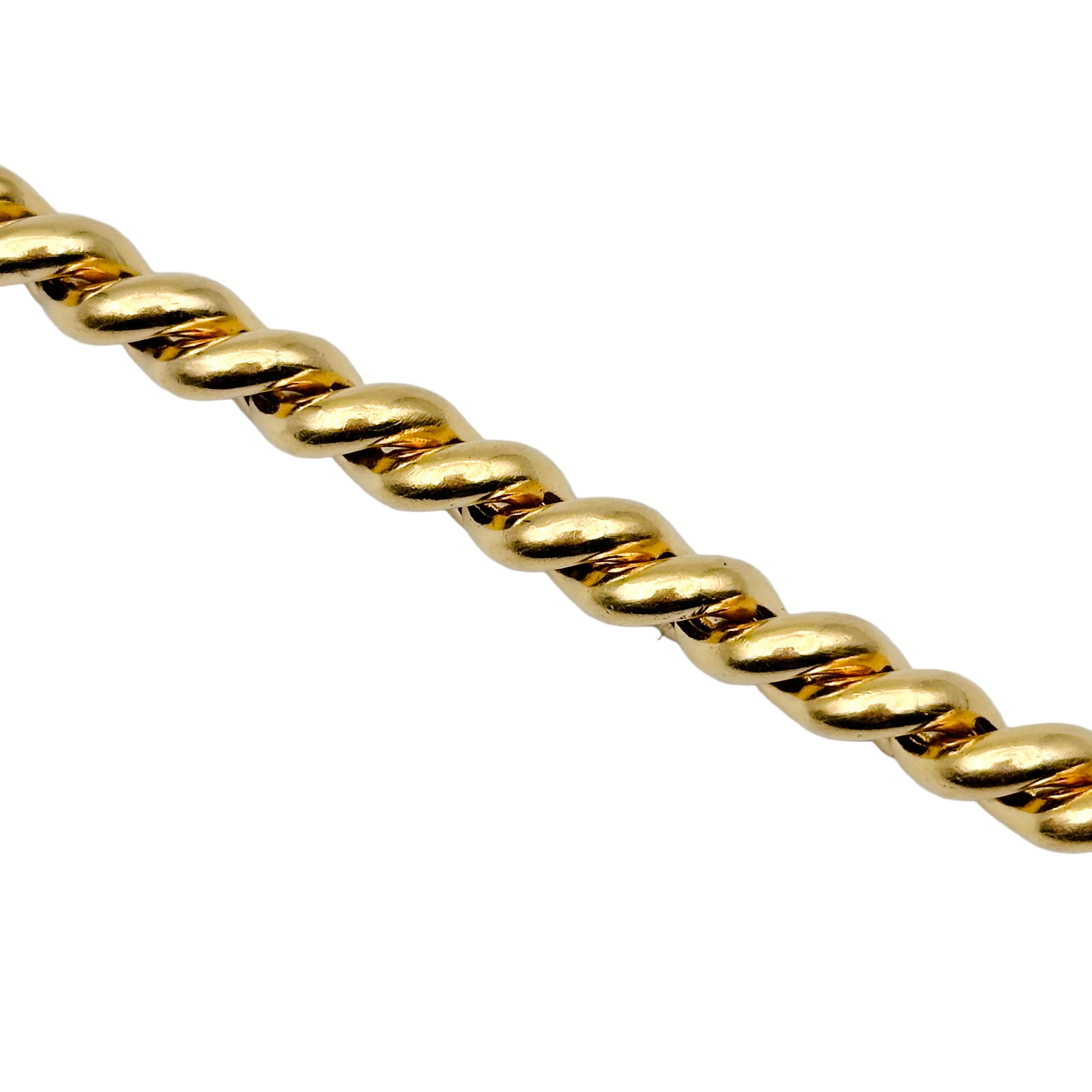 Bracelet Maille HERMÈS "Torsade" en or jaune