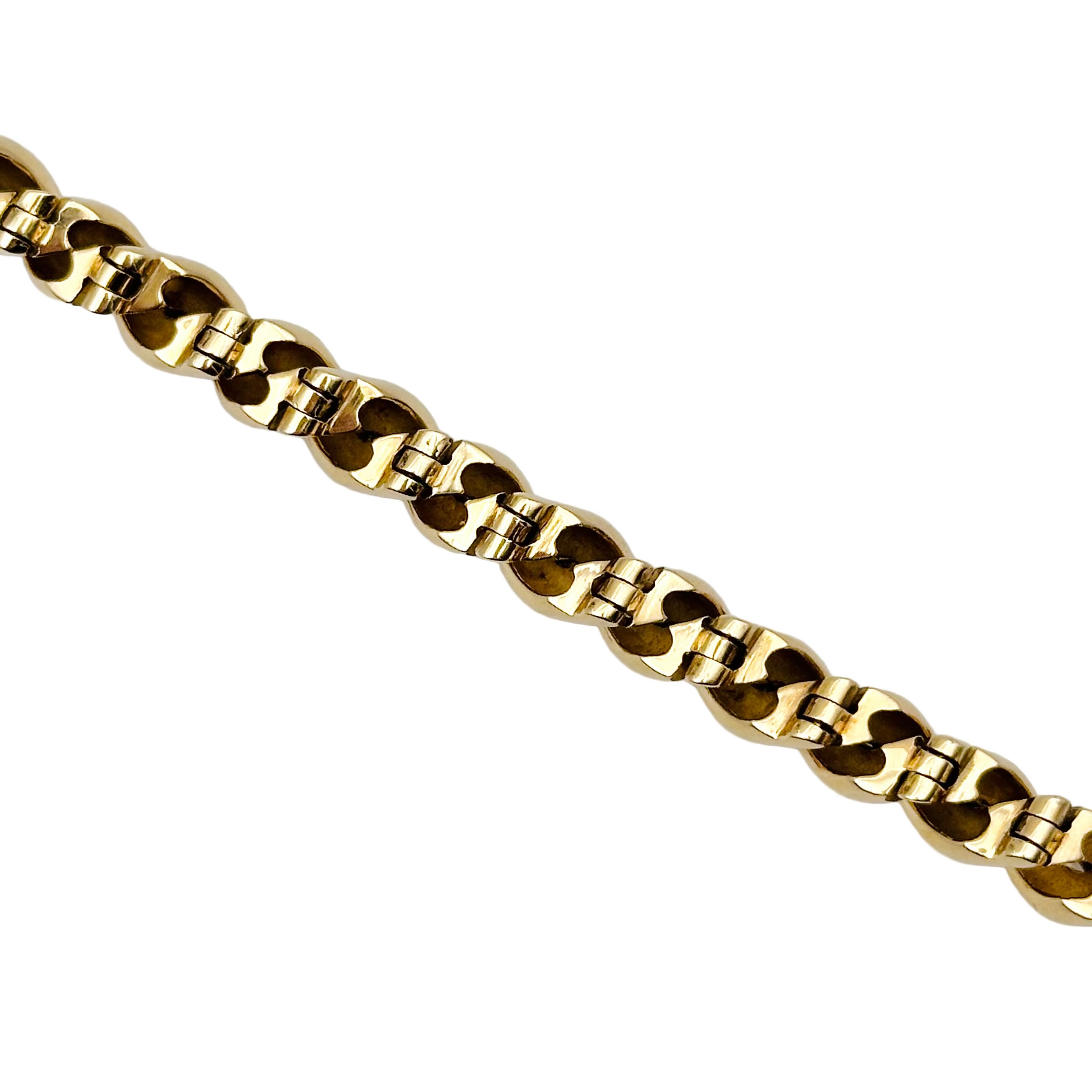 Bracelet Maille HERMÈS "Torsade" en or jaune