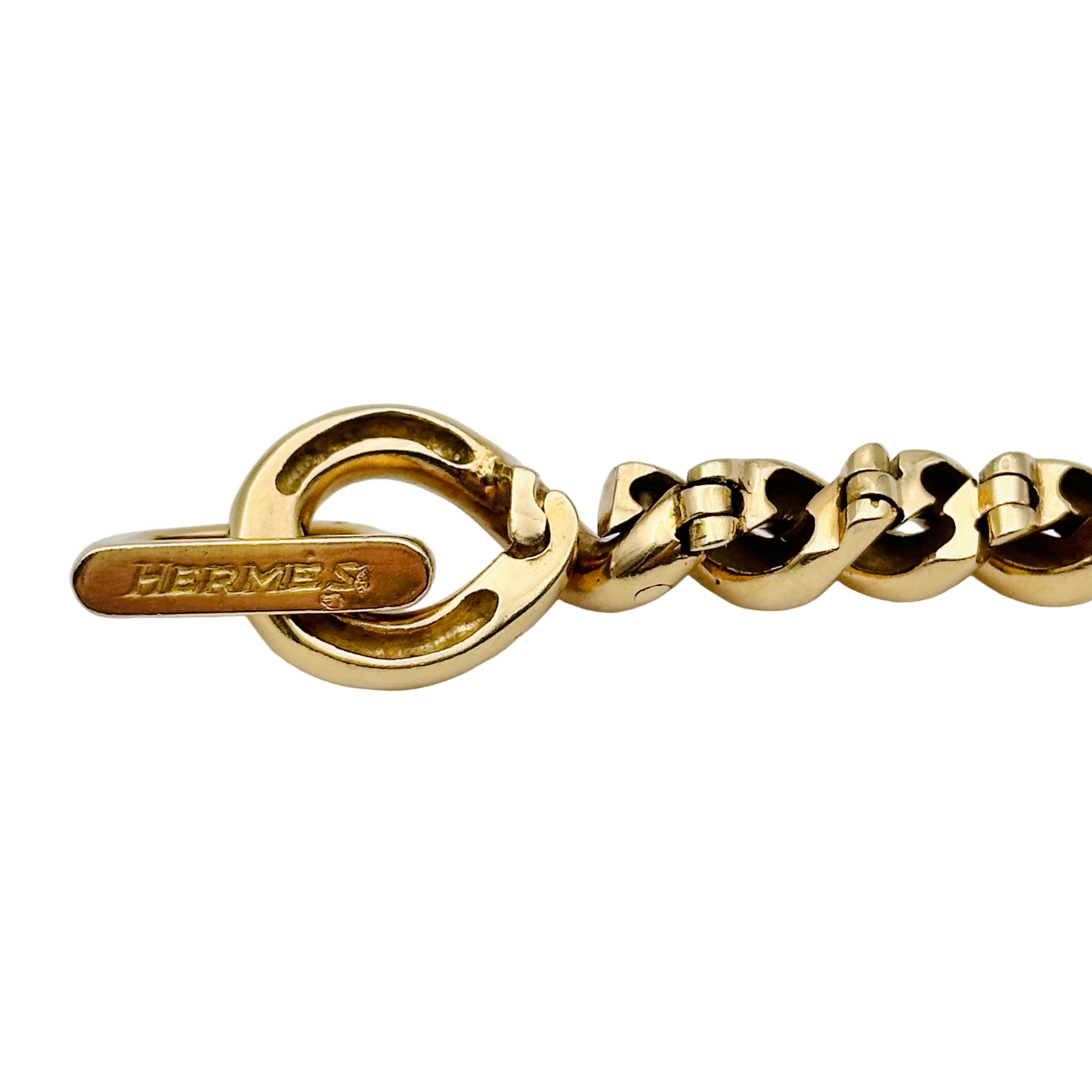 Bracelet Maille HERMÈS "Torsade" en or jaune