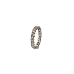 American wedding ring in white gold and diamonds