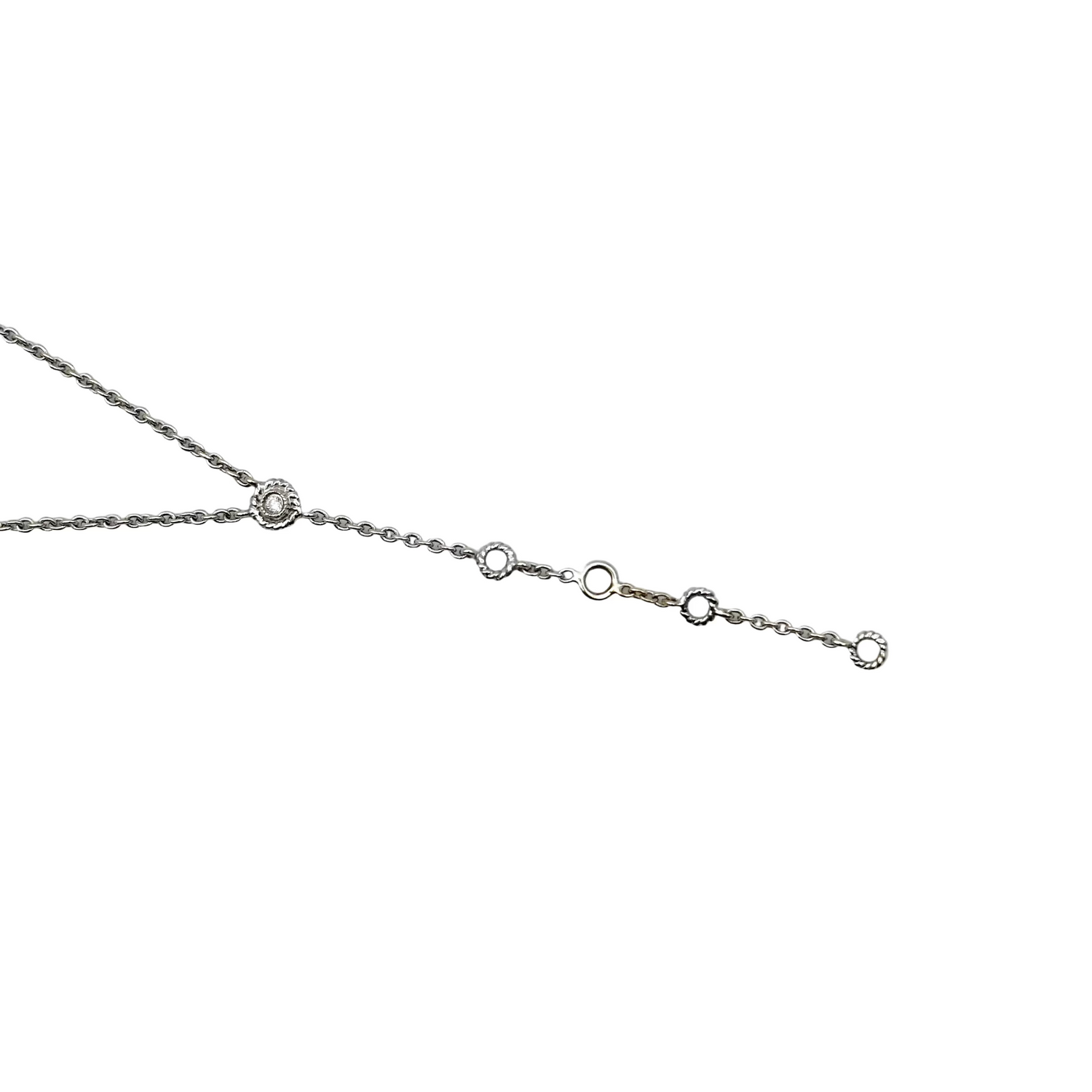 White gold and diamond bracelet