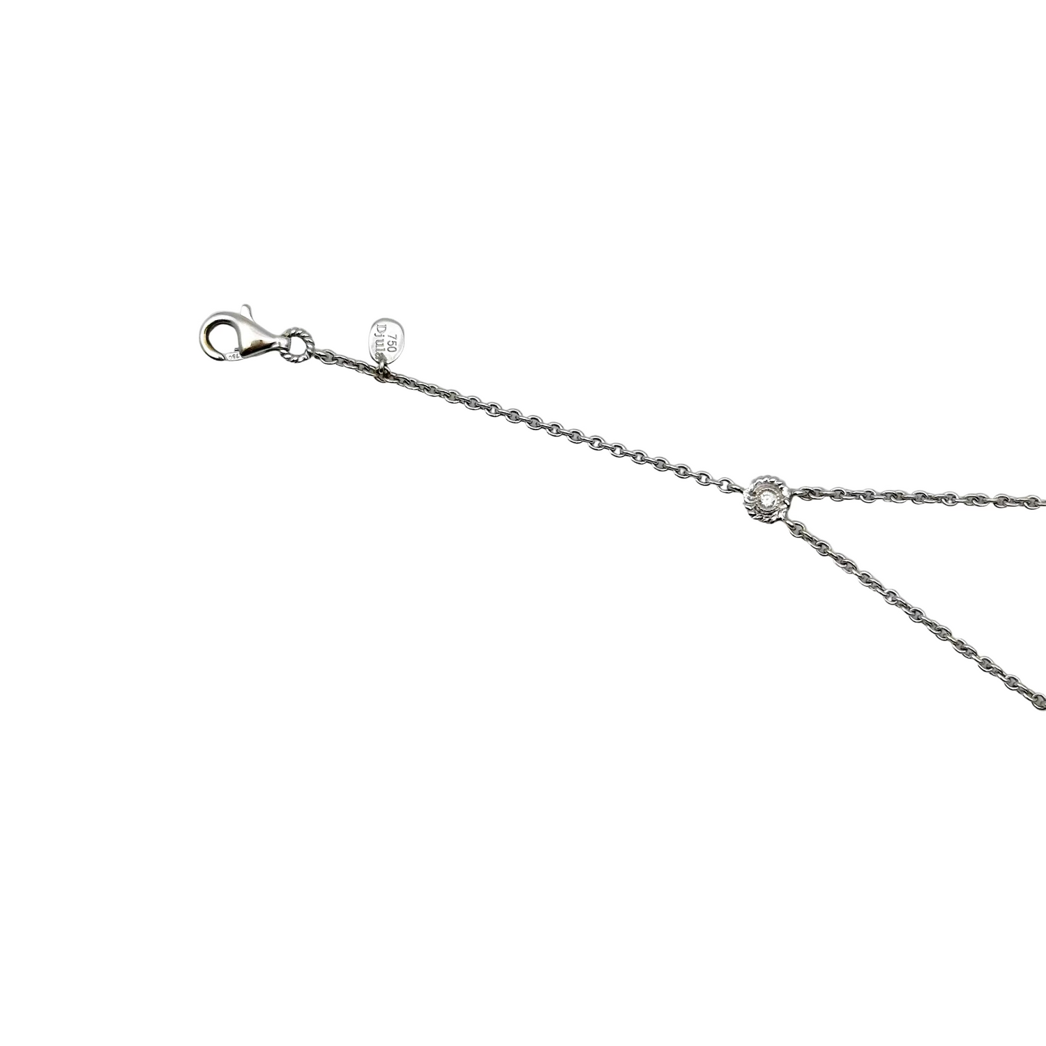 White gold and diamond bracelet