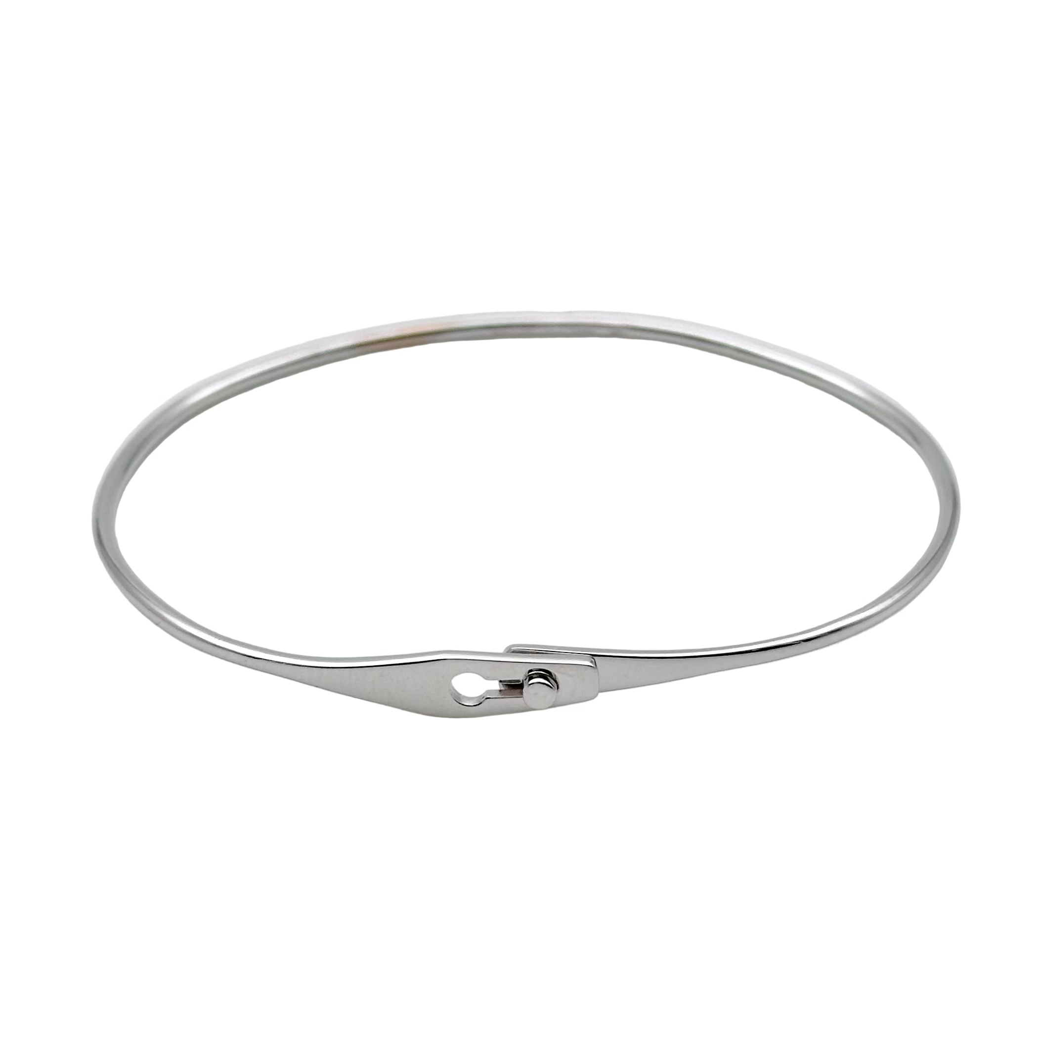 Bracelet Jonc DINH VAN Serrure en or blanc
