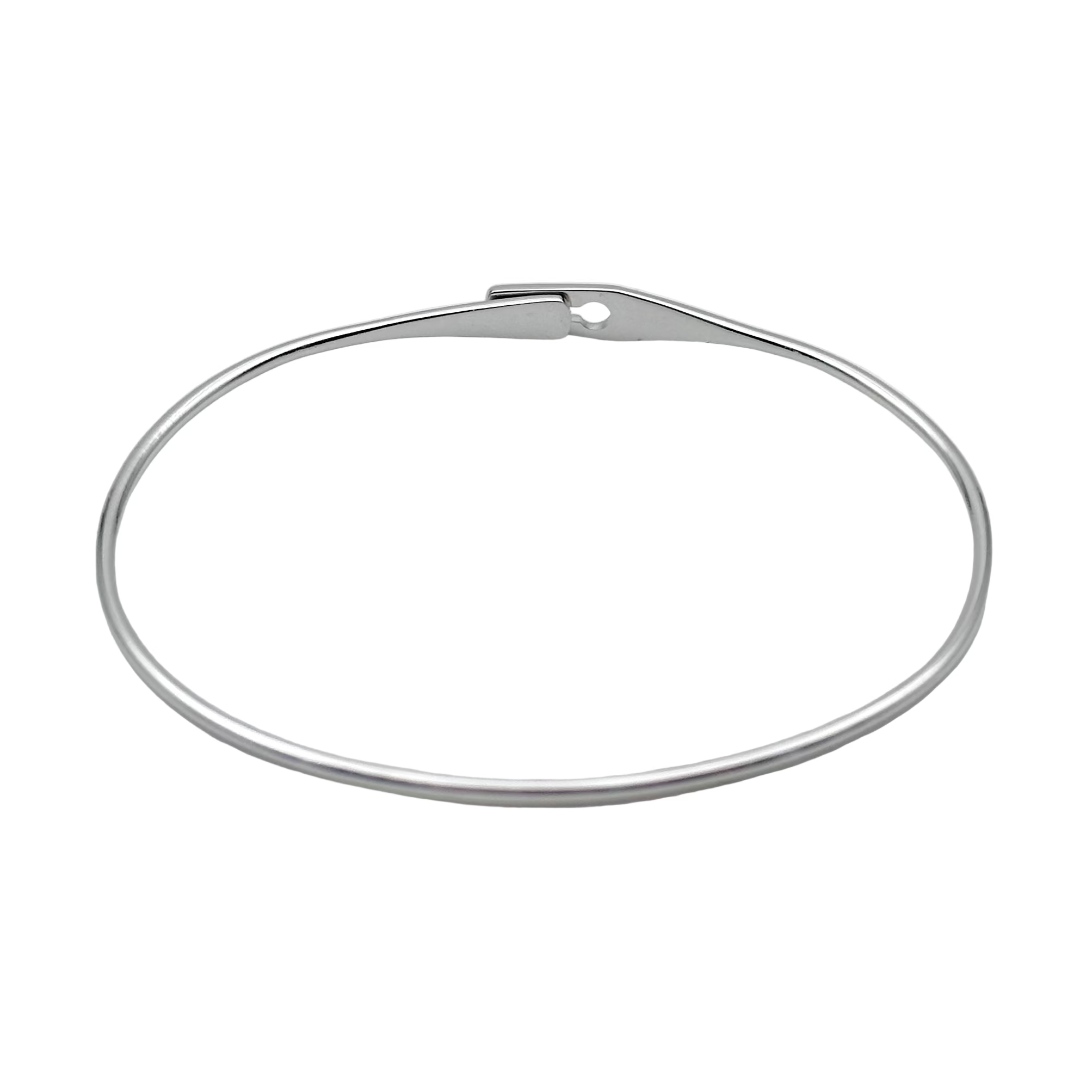 Bracelet Jonc DINH VAN "Serrure" en or blanc