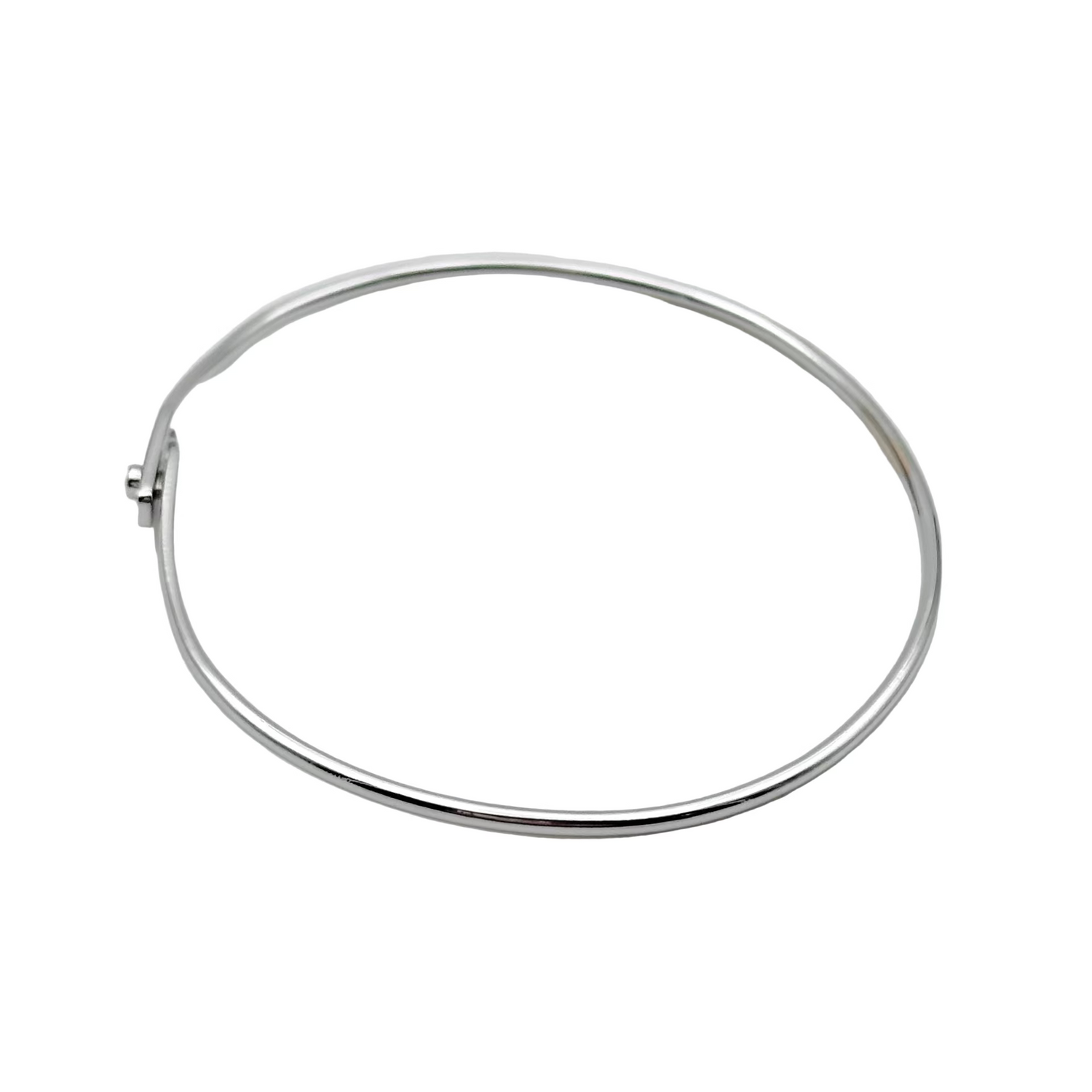 DINH VAN "Lock" Bangle Bracelet in white gold