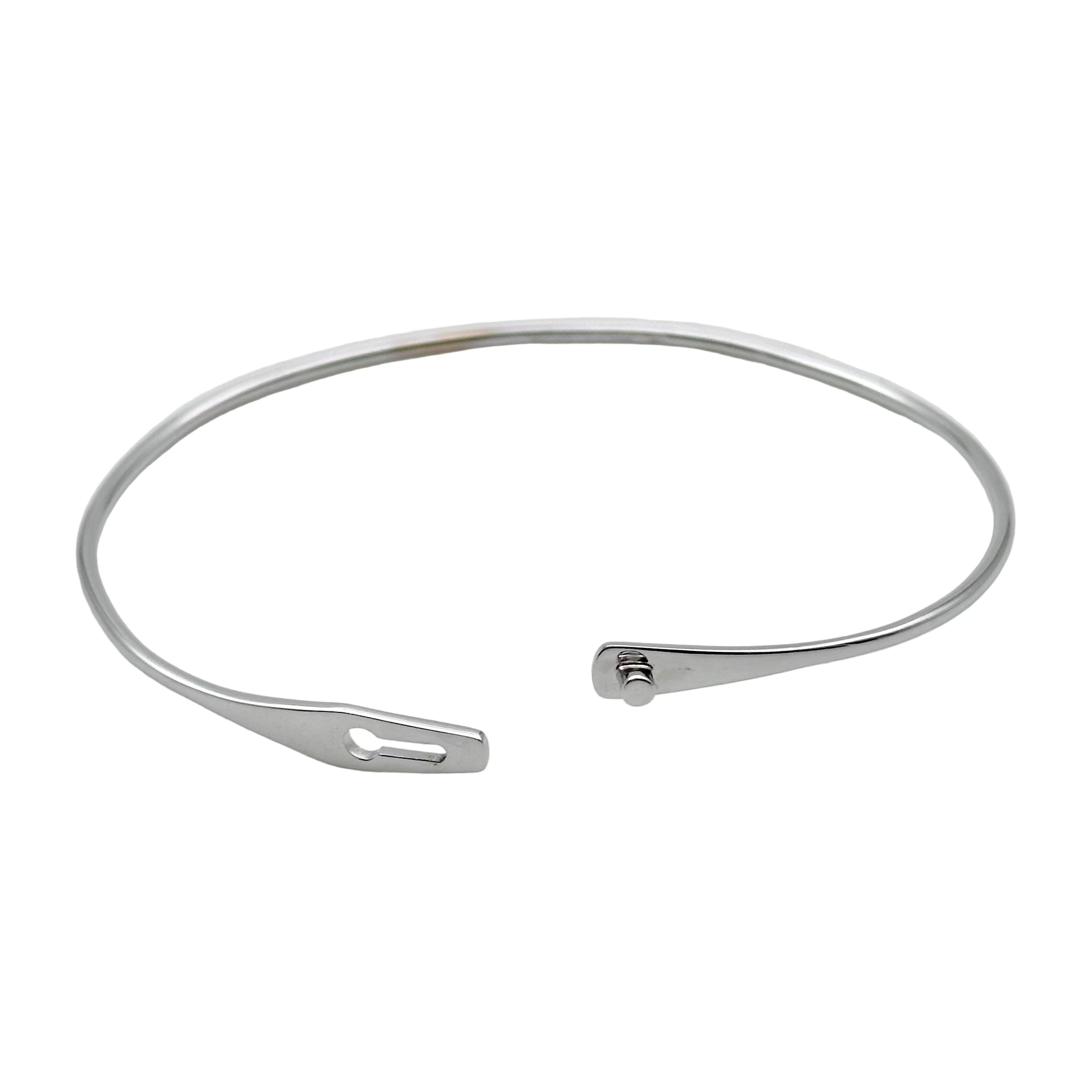 Bracelet Jonc DINH VAN Serrure en or blanc