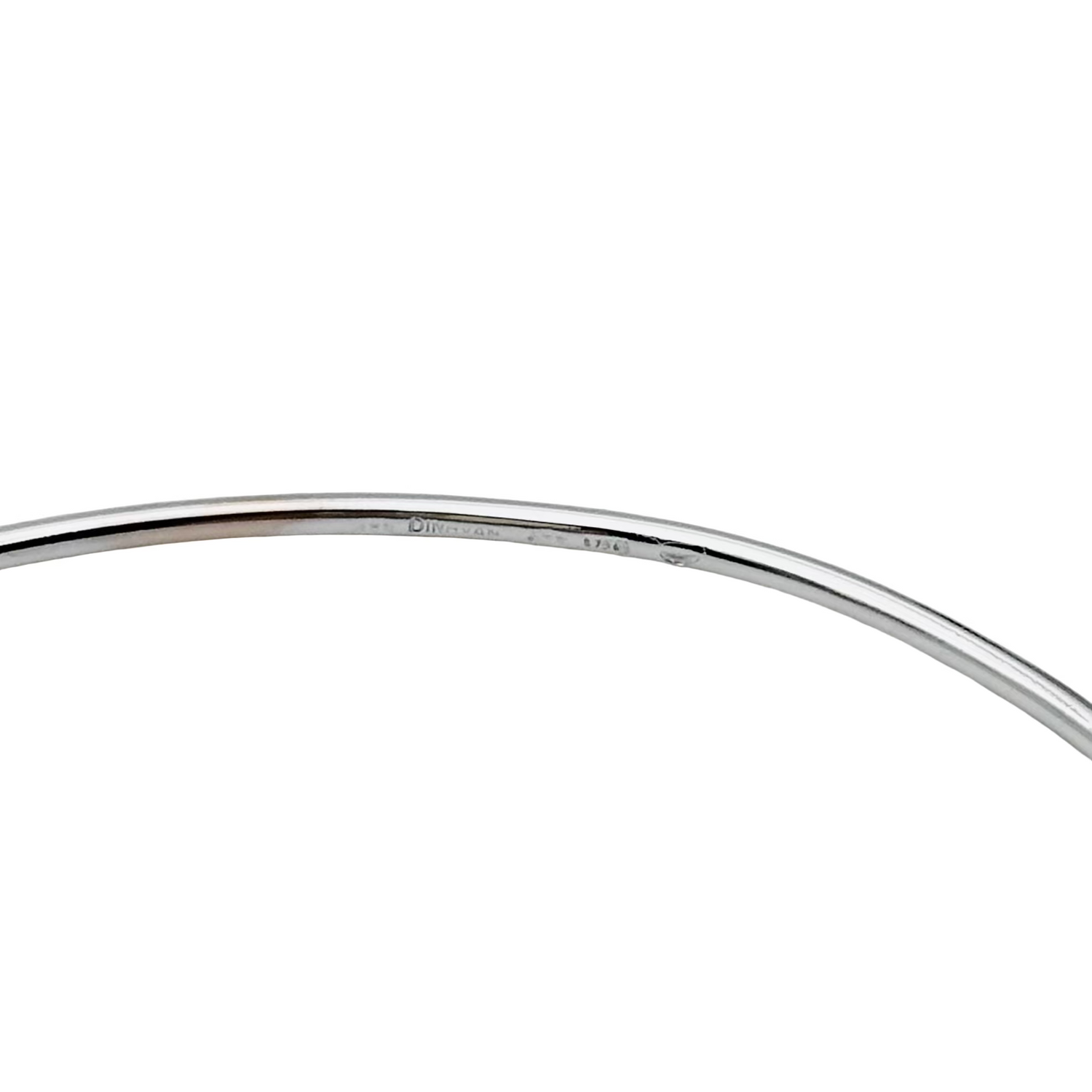 DINH VAN "Lock" Bangle Bracelet in white gold