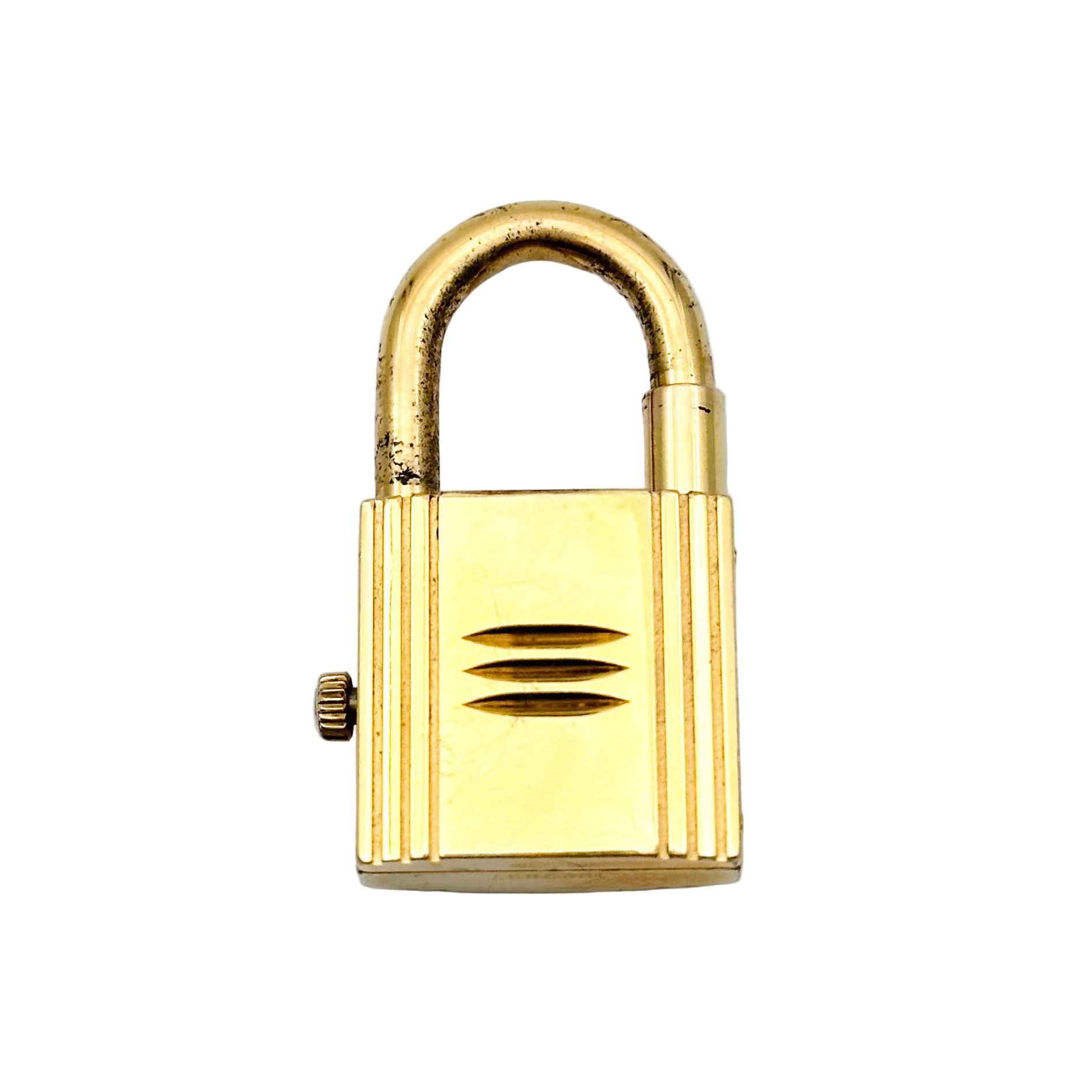 HERMÈS "Kelly" watch in gold-plated and leather