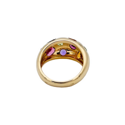 Bague Jonc VAN CLEEF & ARPELS en or jaune et pierres fines