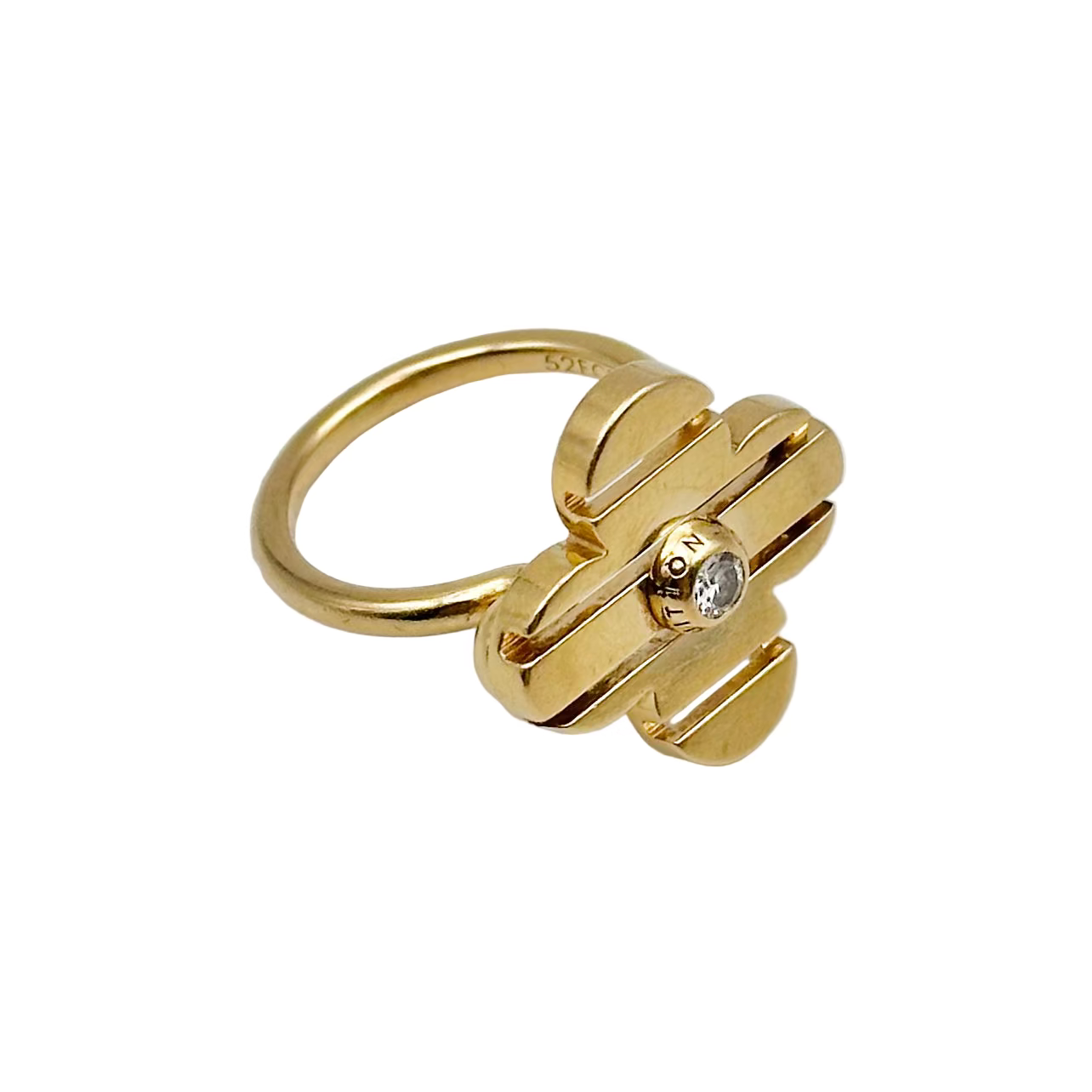 Bague LOUIS VUITTON Petite fleur en or jaune et diamant