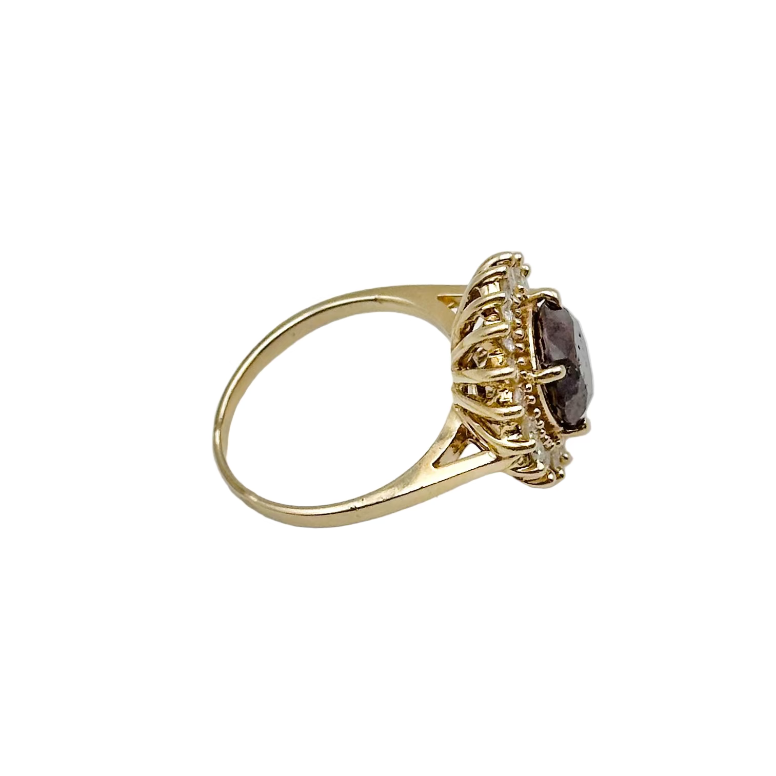 Bague Entourage en or jaune et diamant